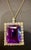 58 Ct Emerald Cut Amethyst & 7 Ct Diamond Pendant Necklace 14KY Gold + Chain For Sale - Image 12 of 18