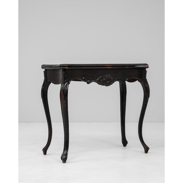 1880s French Wood Black Patinated Side Table For Sale - Image 10 of 18