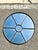 Vintage Wrought Iron Round Windowpane Mirror For Sale - Image 12 of 12