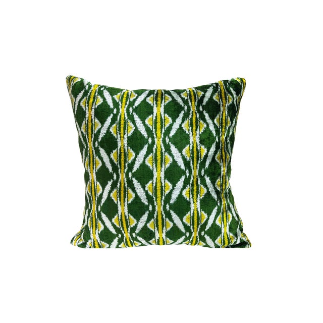 Velvet Silk Cushion Cover with Bohemian Design, 2000s For Sale - Image 11 of 11