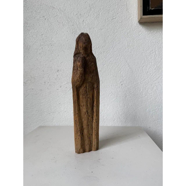 Small Wooden Sculpture of the Virgin Mary, 15th Century For Sale - Image 3 of 17