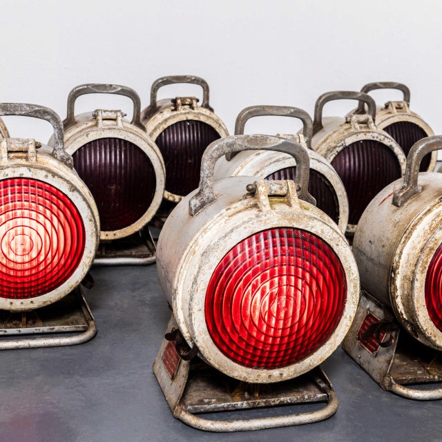 1950s Vintage French Train Engineers Warning Lamp, 1950s For Sale - Image 5 of 11