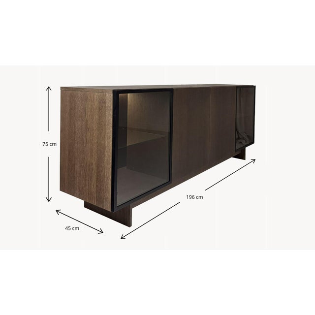 Verto Sideboard Wood Oak & Bio - Dark Walnut Oak For Sale - Image 4 of 11