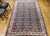 Textile Vintage Persian Tabriz Afshan Rug, Hand-Knotted Wool, Allover Caucasian Shirvan Pattern, Navy & Ivory, 7x10 For Sale - Image 7 of 18