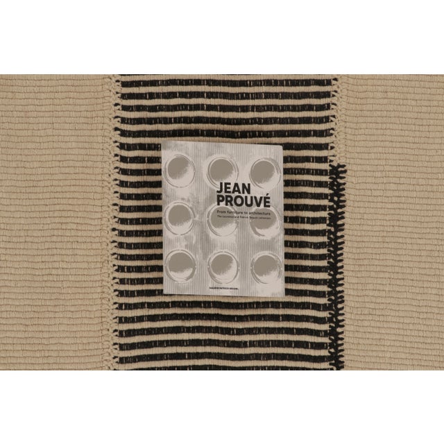 Brown Rug & Kilim's Contemporary Rez Kilim Flatweave With Linear Black Design For Sale - Image 8 of 10
