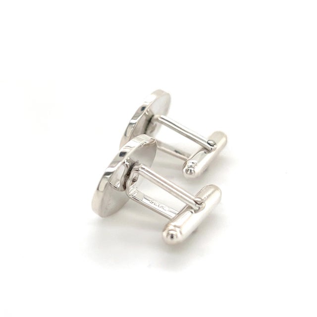1990s Tiffany & Co Estate Sterling Silver Cufflinks 12 Grams, 2 pieces For Sale - Image 11 of 11