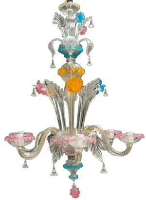 Chandelier in Murano Glass, 1960s