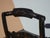 Vintage L. Hitchcock French Country Black Turtle Back Rush Seat Chair Stenciled For Sale - Image 10 of 17