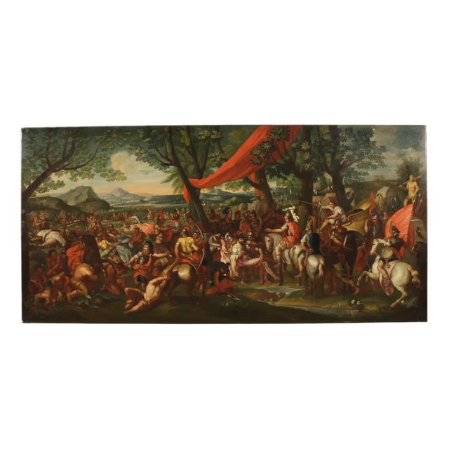 Alexander the Great and Porus, 1750, Oil on Canvas For Sale