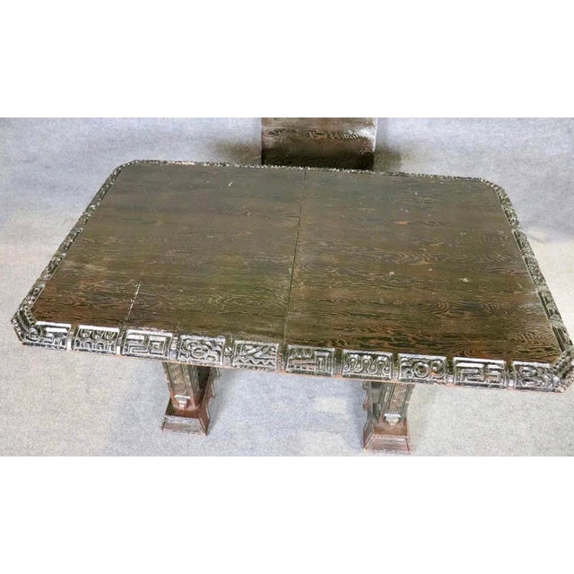 Black Mid 20th Century Attributed to Witco Dining Table by William Westenhaven For Sale - Image 8 of 9