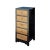 2010s Black & Brown Five Drawers Slim Chest of Drawers Cabinet For Sale - Image 5 of 7
