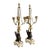 18th Century Pair of Directoire Candelabra With Bronze Griffins For Sale