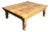 Vintage Boho Knotty Pine Farm Coffee Table For Sale