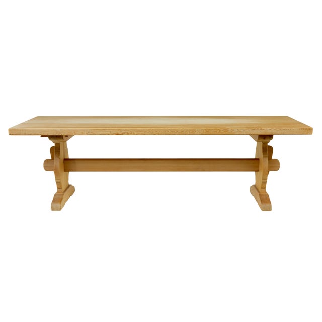 Rustic Mid-Century Swedish Pine Dining Table, 1960 For Sale - Image 3 of 9