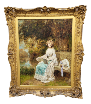 Yeend King, My Lady, 1800s, Oil on Canvas, Framed