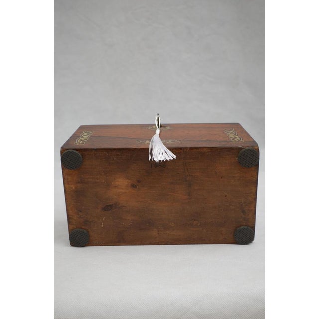 Wood Regency Sarcophagus Jewellery Box in Rosewood, 1820 For Sale - Image 7 of 10