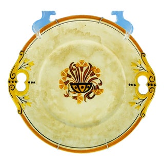 Small Antique Ceramic Serving Dish Tray by Creil Et Montereau, 1890s For Sale
