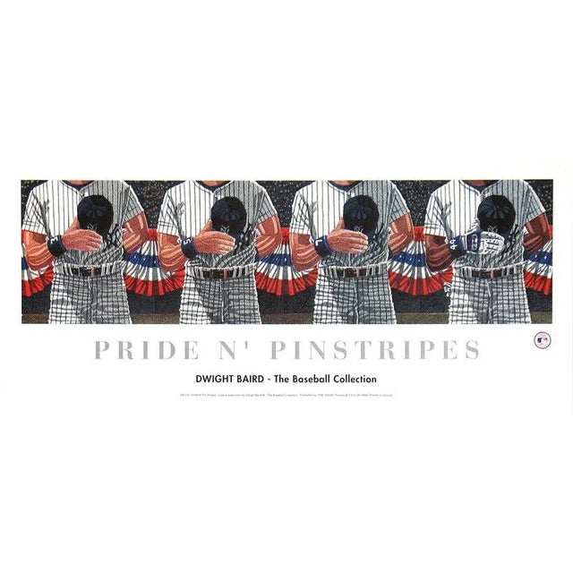 Modern 1995 Dwight Baird 'Pride N' Pinstripes' Outsider Art Black & White Canada Offset Lithograph For Sale - Image 3 of 3