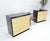Mid-Century Modern Pair Black Lacquer 4 Drawers "Linen Fold" Fronts Bachelor Chests Dressers MINT For Sale - Image 3 of 12