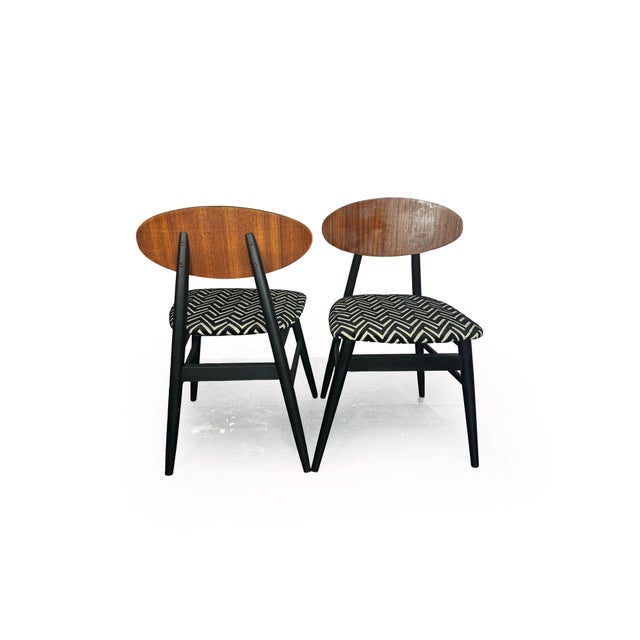 1950s Mid-Century Modern Drop Leaf Dining Table and Butterfly Dining Chairs, 1950s, Set of 3 For Sale - Image 5 of 12