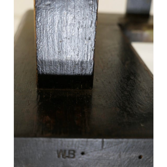 William Birch Arts and Crafts Heavy Oak Club Fender, 1890s For Sale - Image 10 of 10