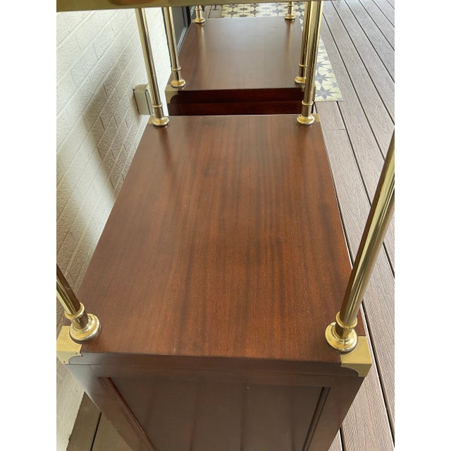 Brown 1970s Vintage Thomasville Etagere - a Pair For Sale - Image 8 of 12