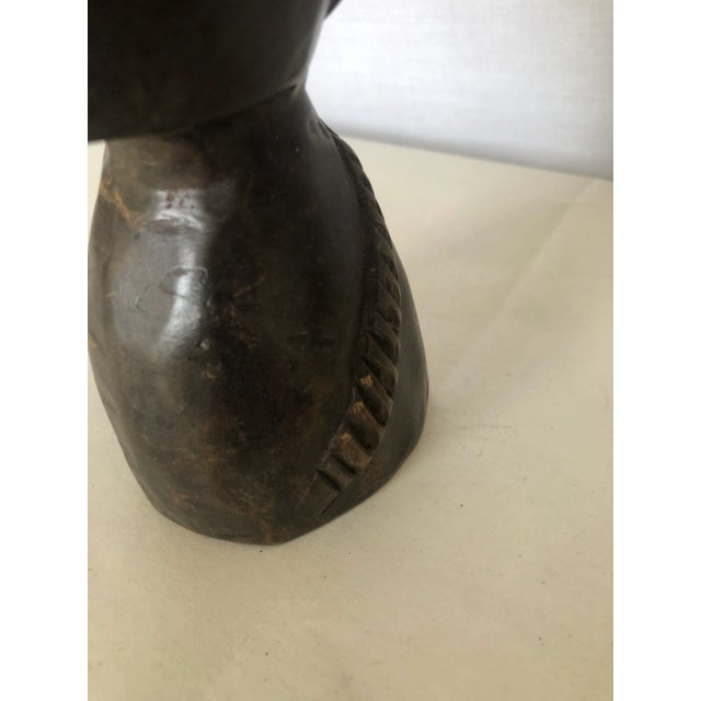 Vintage 1970s African Hand Carved Wooden Figure For Sale In Atlanta - Image 6 of 12