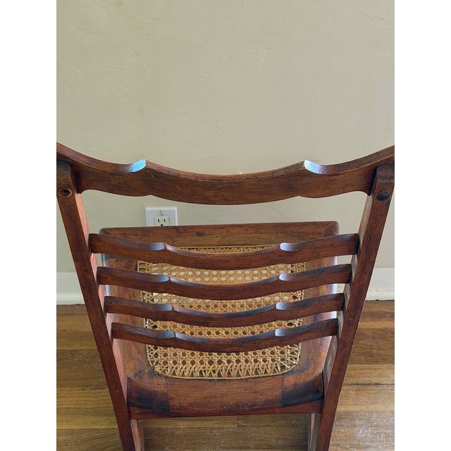 Antique Wave Design Small or Child Rocking Chair For Sale - Image 13 of 15