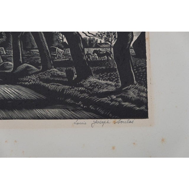 Louis-Joseph Soulas, La route de campagne, Etching For Sale - Image 8 of 9