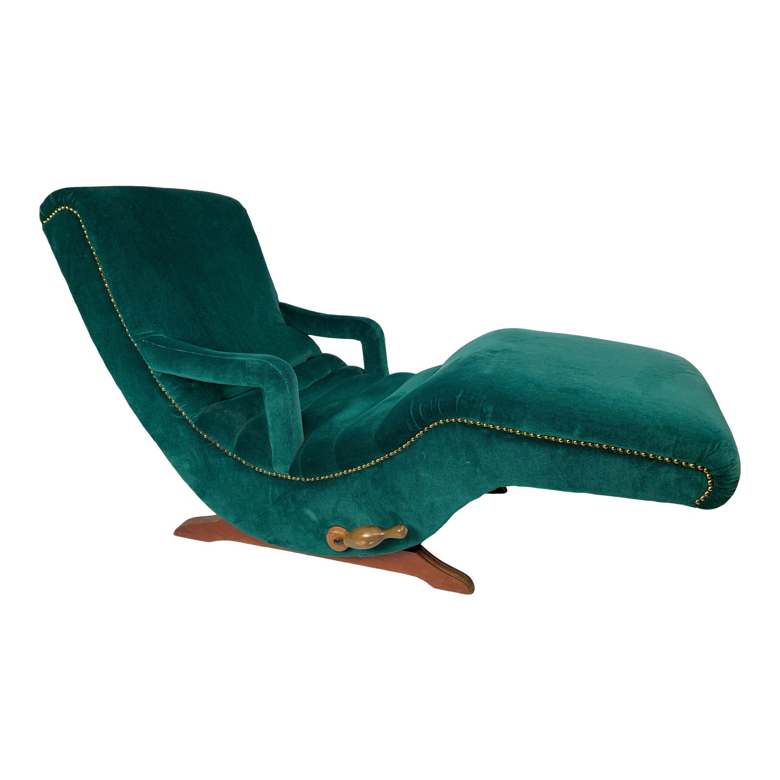 Vintage MidCentury Contour Green Lounge Chair Chairish