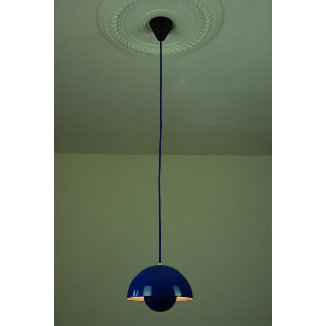 1970s Original VP1 Flowerpot Pendant Lamp by Verner Panton for Louis Poulsen, 1970s For Sale - Image 5 of 9
