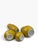 Set of 4 Chinese Porcelain Vases Mustard Yellow Glaze, Double-Gourd and Bottle Forms, Unmarked For Sale - Image 6 of 6