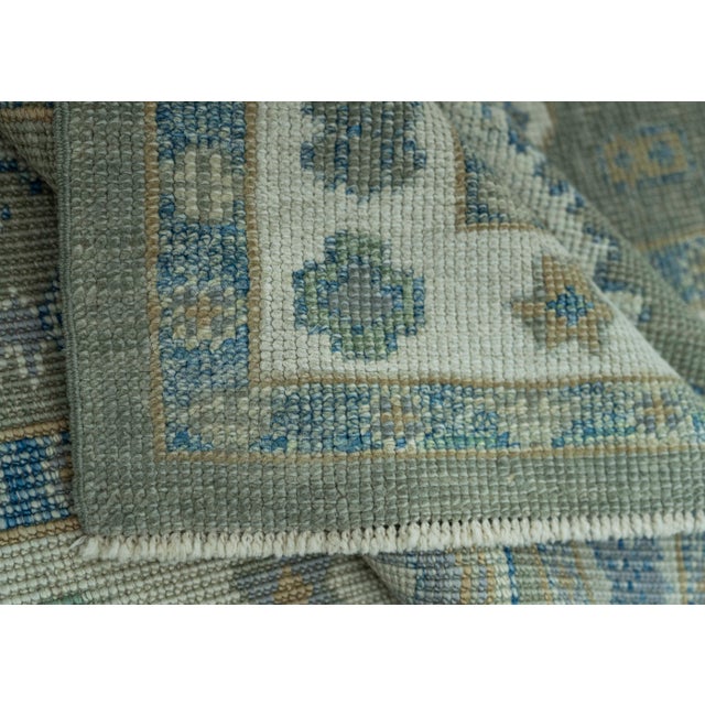Turkish Oushak Rug 2'8" x 12'10" #19177 For Sale In Houston - Image 6 of 8