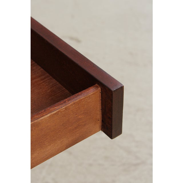 Arts & Crafts 2 Tier 1 Drawer Cherry Sofa Table For Sale In Philadelphia - Image 6 of 13