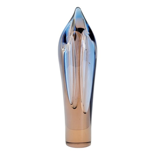 Vintage Italian Murano Glass Shell Vase, 1960s For Sale