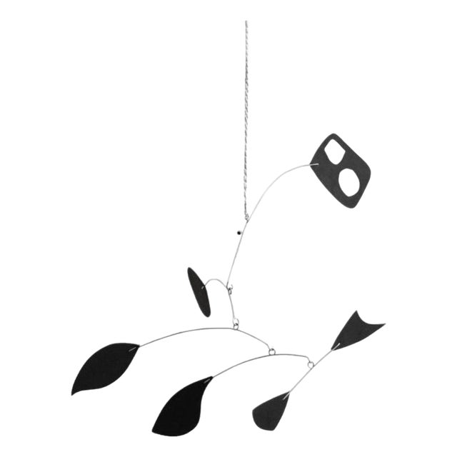 French Artist, Enchanting Dynamics: Iron and Foam Kinetic Sculpture Black in Play, 1990s, Metal For Sale