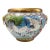 1960s Monumental Handcrafted Cloisonné Enamel Jardiniere With Cranes, Blossoms & Lion Head Handles For Sale