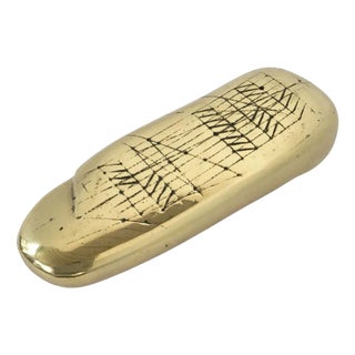 Bronze Abstract Tracce Sculpture by Walter Valentini, 1980 For Sale