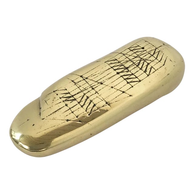 Bronze Abstract Tracce Sculpture by Walter Valentini, 1980 For Sale