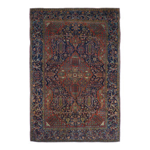 Late 18th Century Antique Mohtasham Kashan Rug 4'4'' X 6'6''