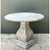 French Country Vintage Cement Pedestal Table For Sale - Image 3 of 12