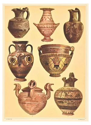 A. Alessio, Decorative Motifs: Italic, Chromolithograph, Early 20th Century