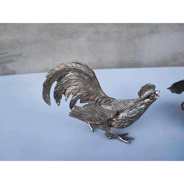 Japanese Hen and Rooster Figurines, 1950s, Set of 2 For Sale - Image 4 of 10