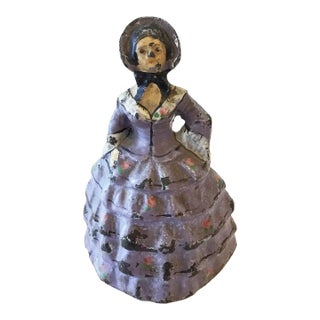 Old Door Stopper Cast Iron Figure 5" H For Sale