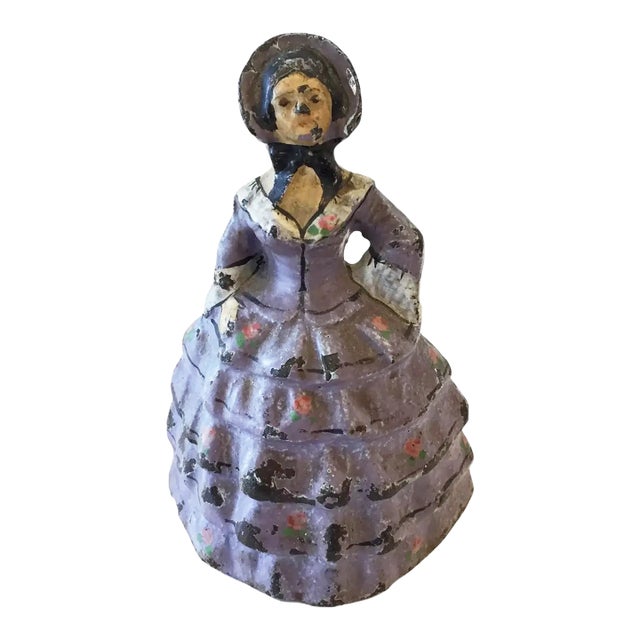 Old Door Stopper Cast Iron Figure 5" H For Sale
