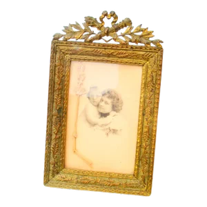 Antique French Bronze Photo Frame Circa 1900