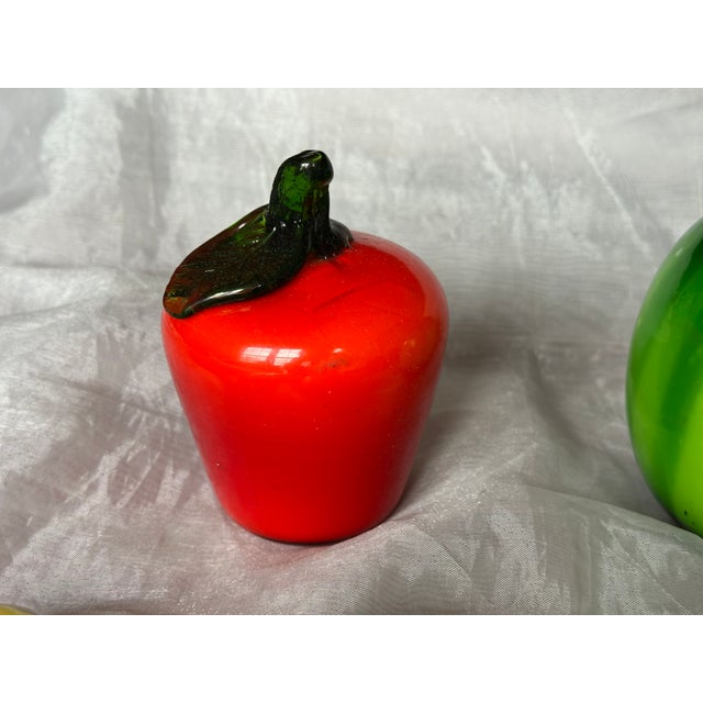 Murano Style Hand Blown Glass Fruit For Sale - Image 13 of 15