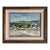 Robert Mendoze Original Oil Painting, French Coastal Harbor, Signed and Dated 1967, Framed For Sale