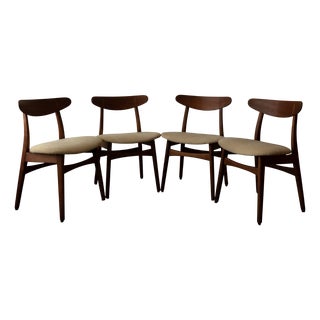CH30 Dining Chairs by Hans J. Wegner for Carl Hansen & Son, 1950s, Set of 4 For Sale