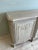Light Gray French Country Painted Sideboard Buffet With Floral Motif For Sale - Image 8 of 9